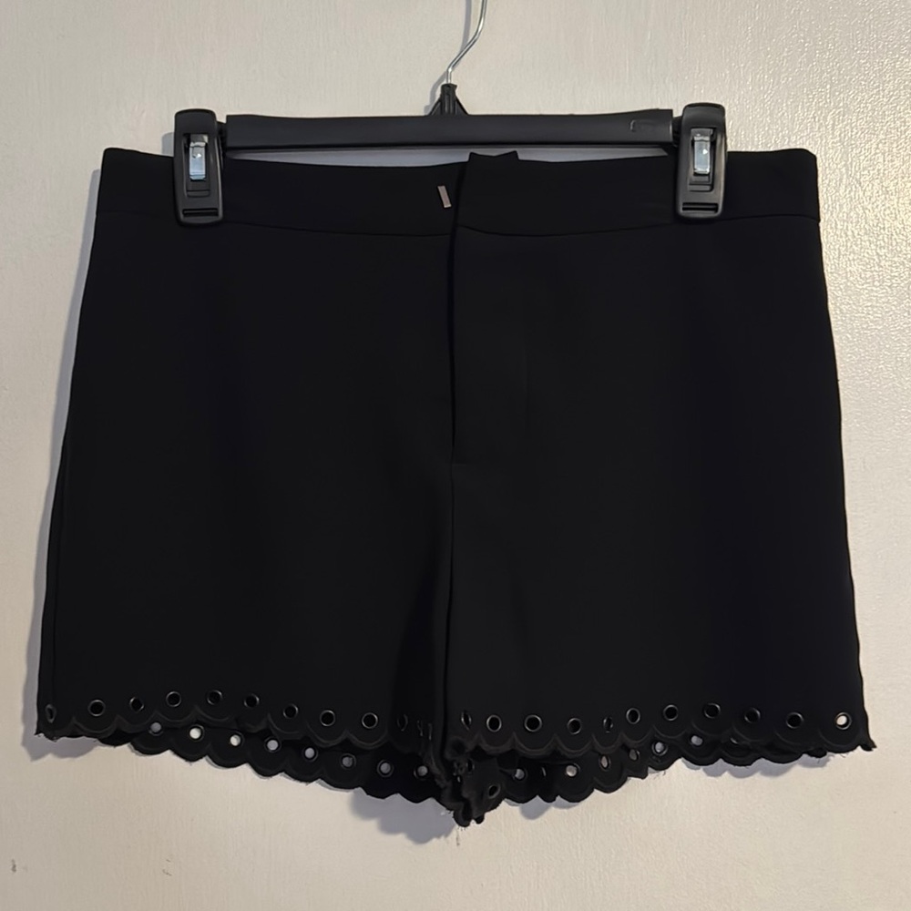 Sam Edelman Black Grommet Dress Shorts 6
